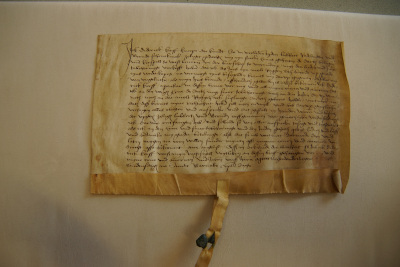 Urkunde vom 12.06.1499 bez&uuml;glich des Hof Dartmann in der Bauernschaft Vadrup; aus dem Archiv Ketteler-Harkotten; Bestand M&ouml;llenbeck